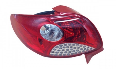 2009 PEUGEOT 207 TAIL LAMP SILVER