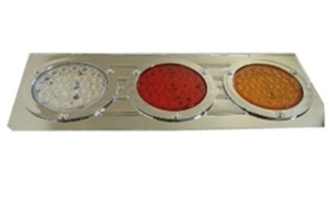 Luz de cola de hierro galvanizado de tres colores para remolque / 72led a prueba de agua