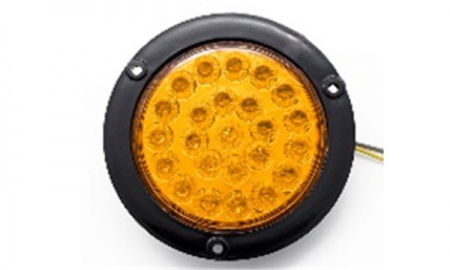 24led 4 "luz lateral de plástico