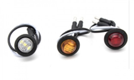 Luz lateral redonda 3led