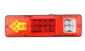 Luz de cola tricolor flecha 19 led (pantalla roja)