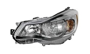 IMPREZA 13-16 HEAD LAMP（USA,CHROME BLACK BEZEL,MANUL）