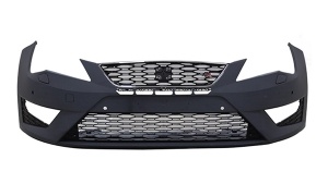 SEAT LEON'13-'16 CUPRA LOOKING FRONT BUMPER ASSY  W/ GRILLE,FOG LAMP,W/O WASH HOLE,W/ SENSOR HOLE