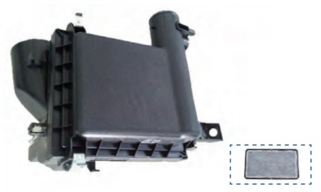 2010 TOYOTA PRIUS USA AIR CLEANER WITH AIR STRAINER