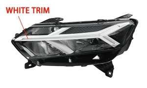 Dacia Sandero III Logan III'23-'25 HEAD LAMP WITH WHITE TRIM